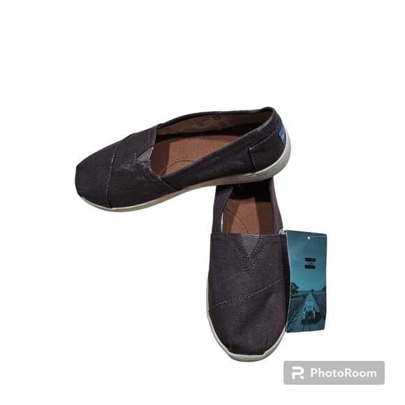 Toms Youth Classic Ash Canvas (Gray) Slip-On Kids Size 5 NIB - Picture 5 of 5